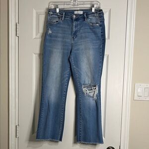 Classic Blue Distressed Women's Jeans
